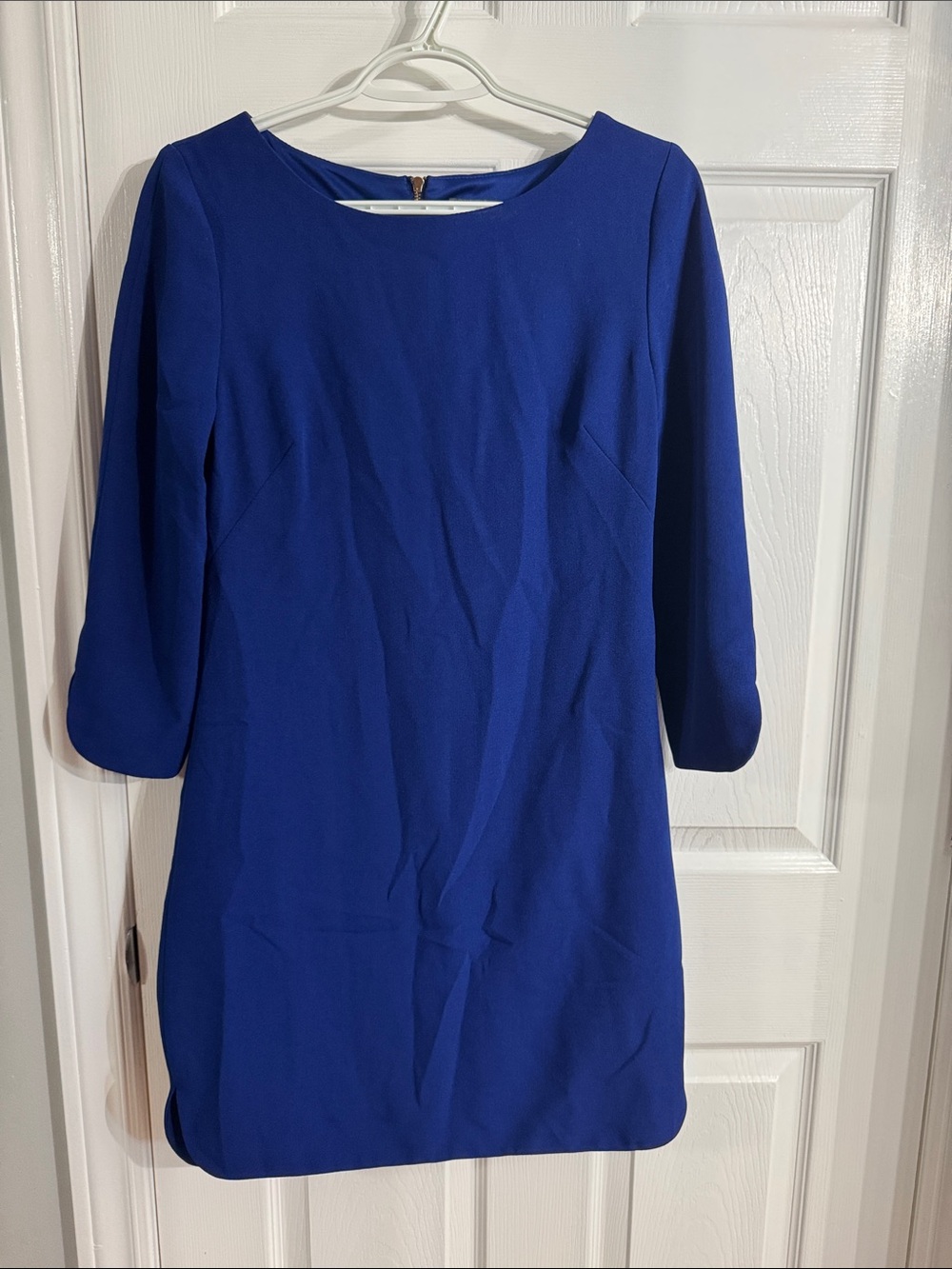 Vince Camuto Cobalt Blue Long Sleeve Shift Dress